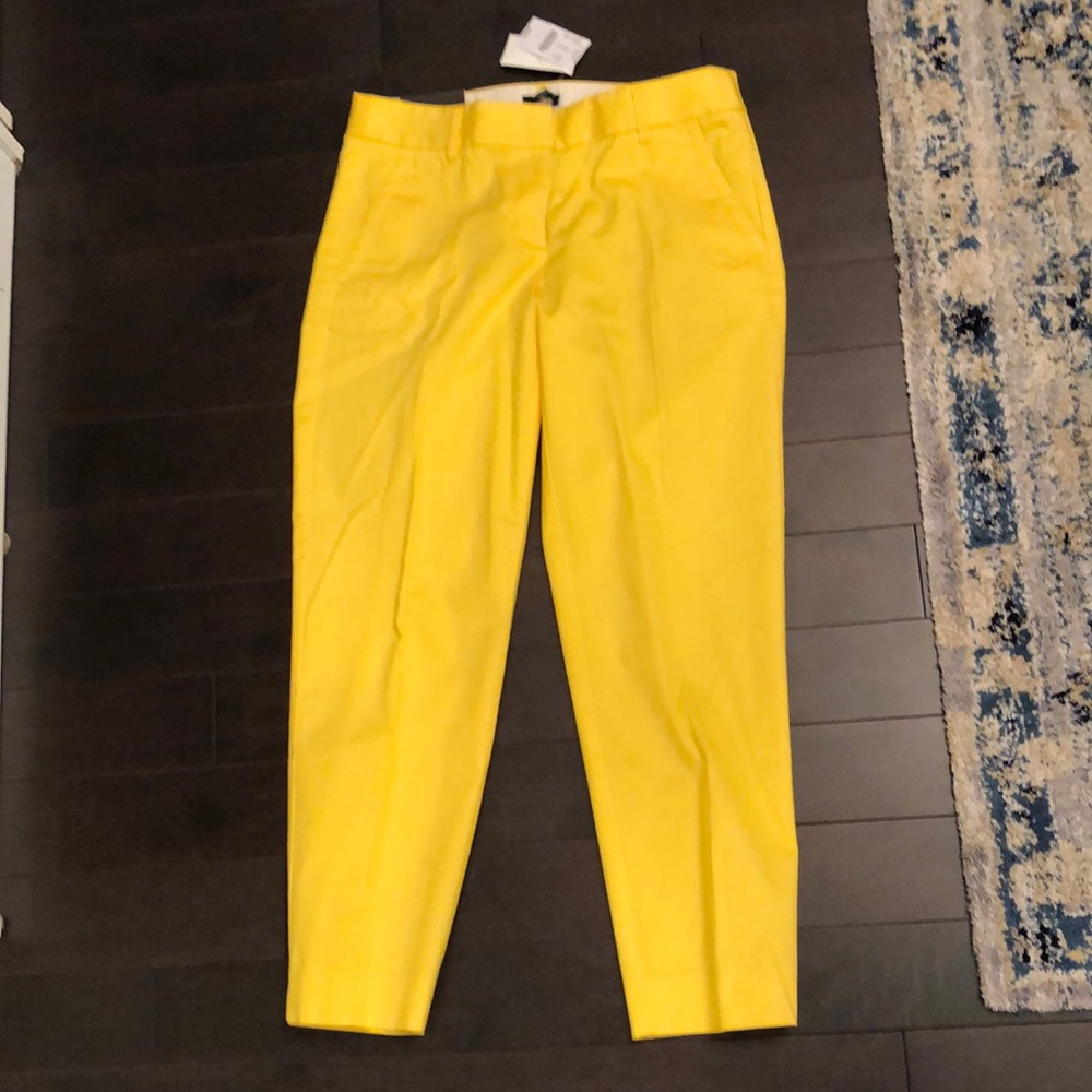 BNWT Yellow JCrew Pants